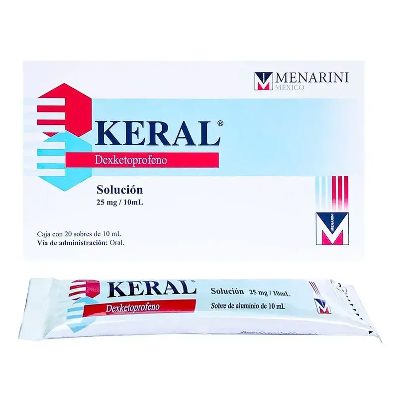 KERAL 25MG/10ML SOLUCION SOBRES CON 20