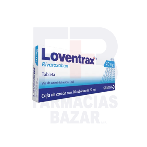 LOVENTRAX 20 MG TABLETAS CON 28