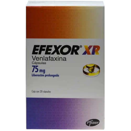 EFEXOR XR 75MG CAPSULAS LP CON 20