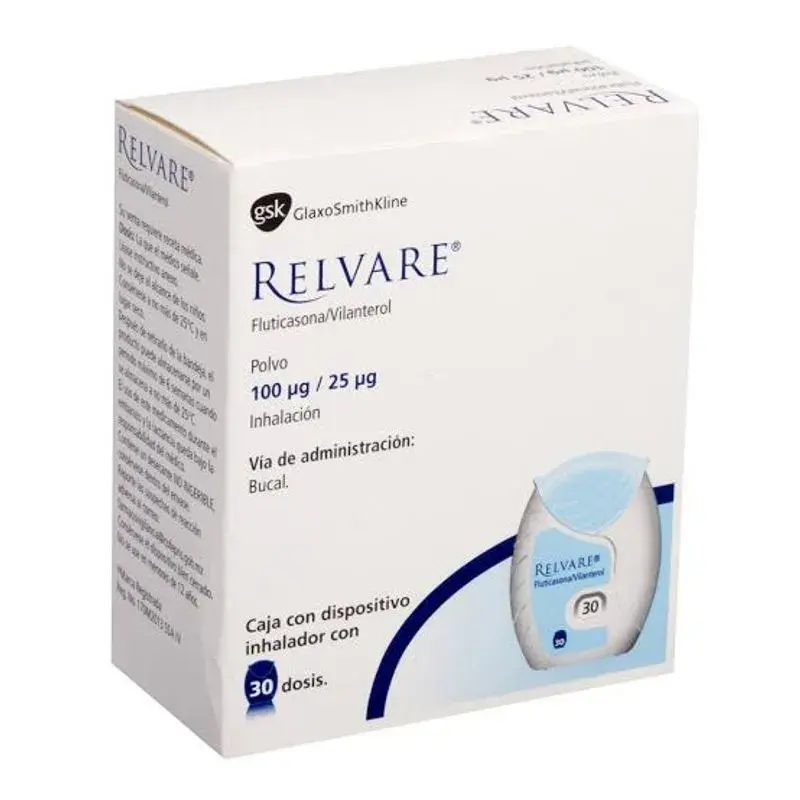 RELVARE 100/25 MCG INHAL DOSIS 30
