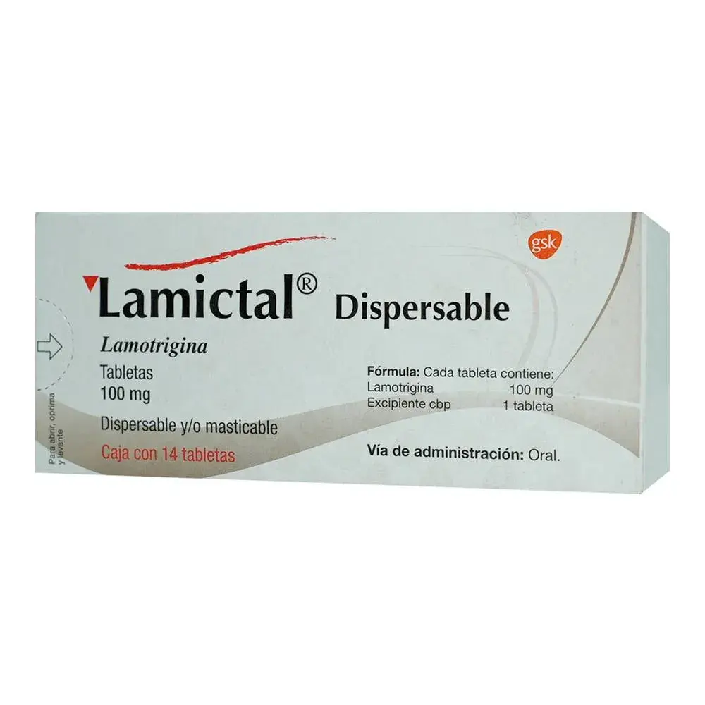 LAMICTAL DISPER 100MG TABLETAS CON 14