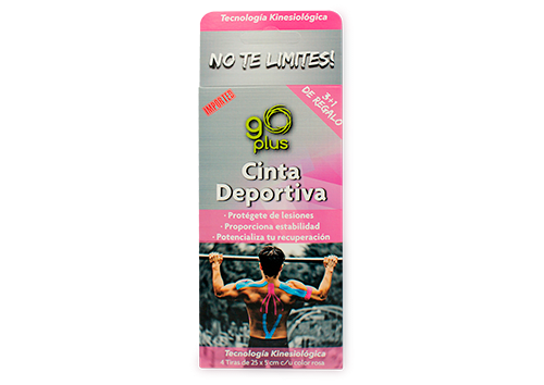 CINTA KINESI GO PLUS ROSA 4 TIRAS
