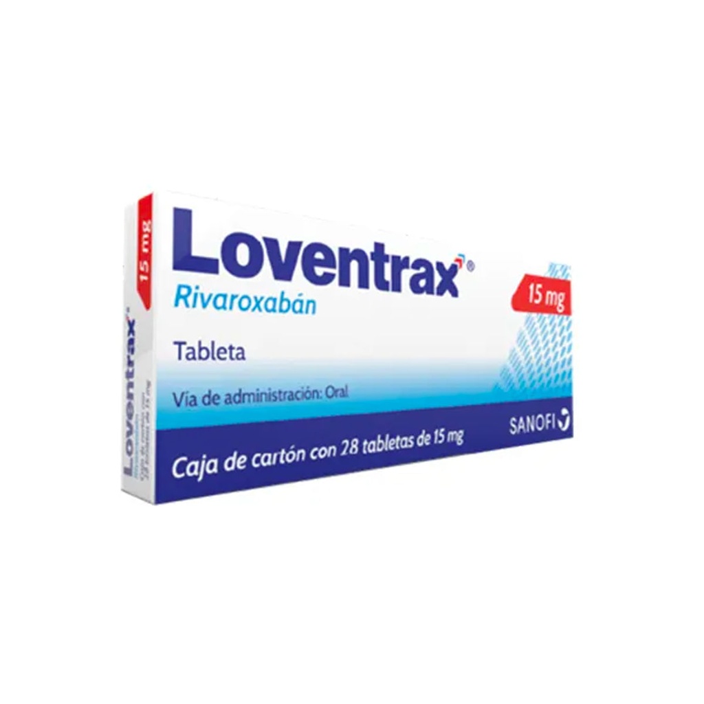LOVENTRAX 15 MG TABLETAS CON 28