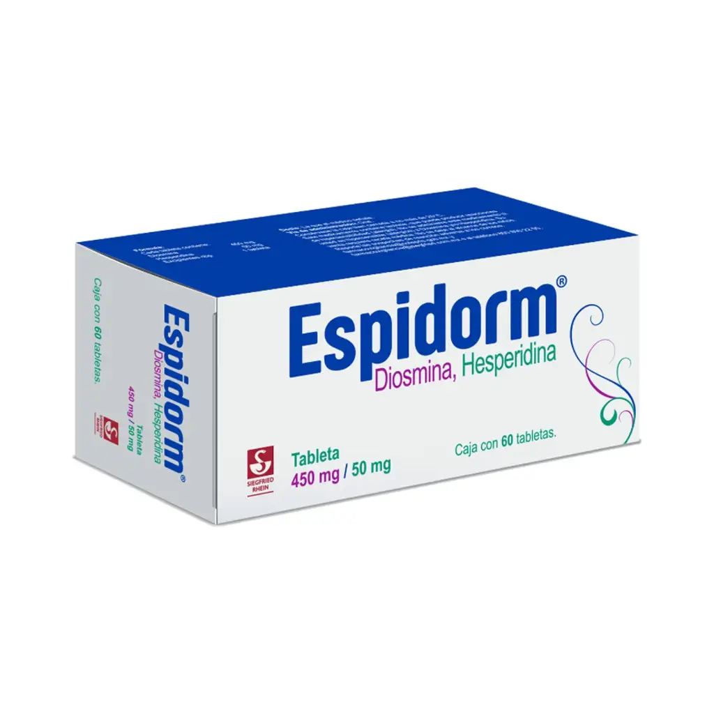 ESPIDORM 450 MG / 50 MG - CAJA CON 60 TABLETAS (DIOSMINA Y HESPERIDINA)