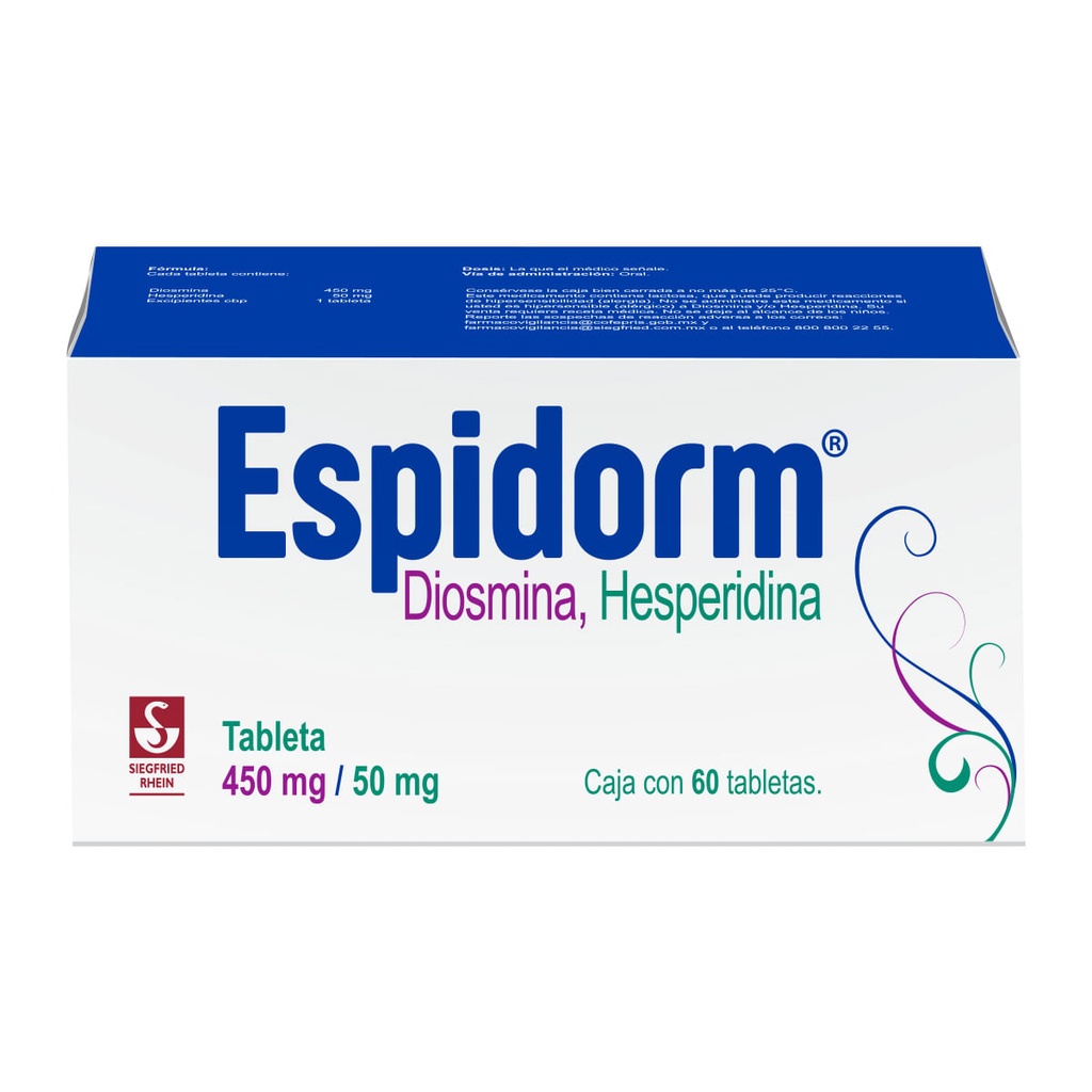 ESPIDORM 450/50MG TABLETAS CON 60
