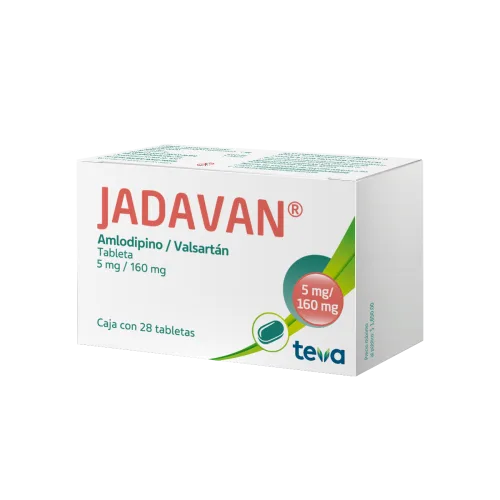 JADAVAN 5/160MG TABLETAS CON 28