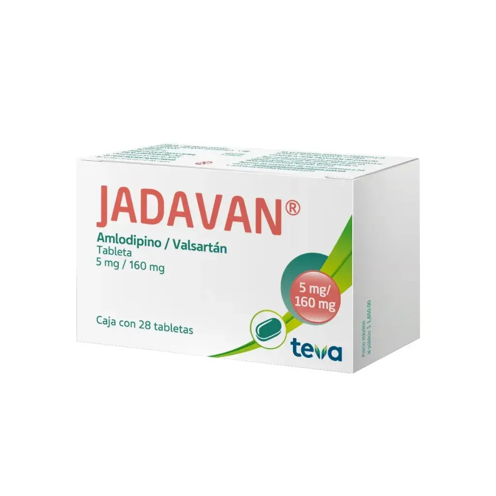 JADAVAN 5/160MG TABLETAS CON 28