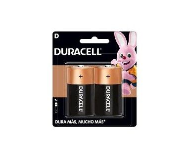PILA DURACELL D CON 2