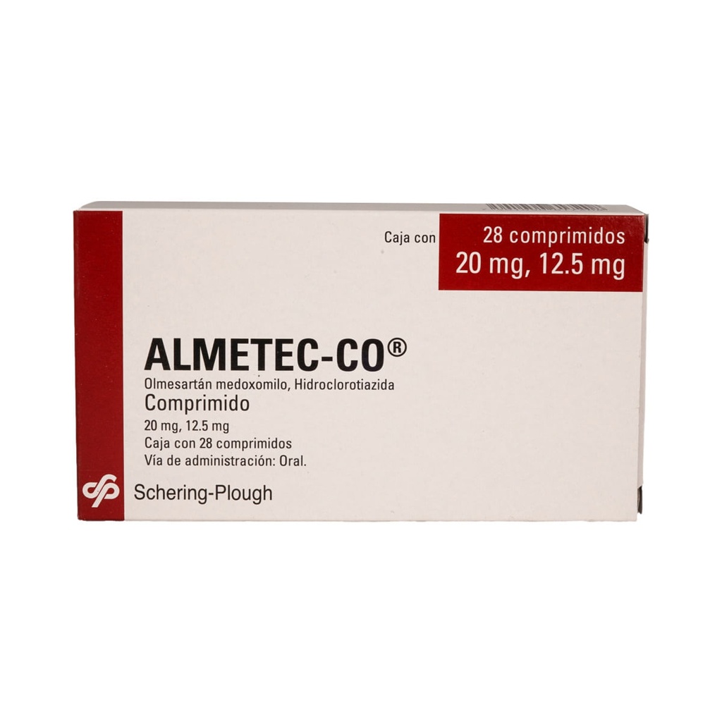 ALMETEC-CO 20/12.5MG COMPRIMIDOS CON 28