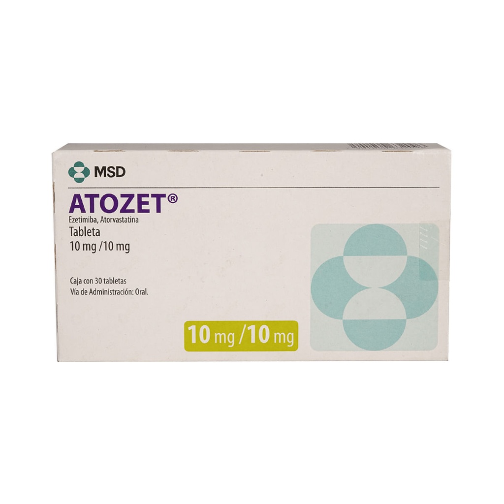 ATOZET 10/10MG TABLETAS CON 30