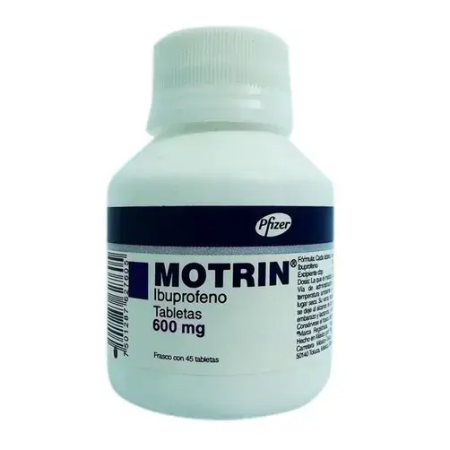 MOTRIN 600MG GRAGEAS CON 45