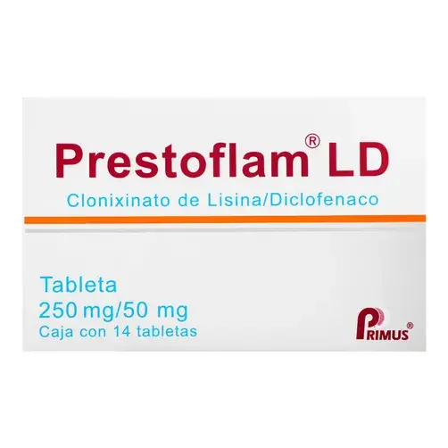 PRESTOFLAM LD 250/50MG TABLETAS CON 14