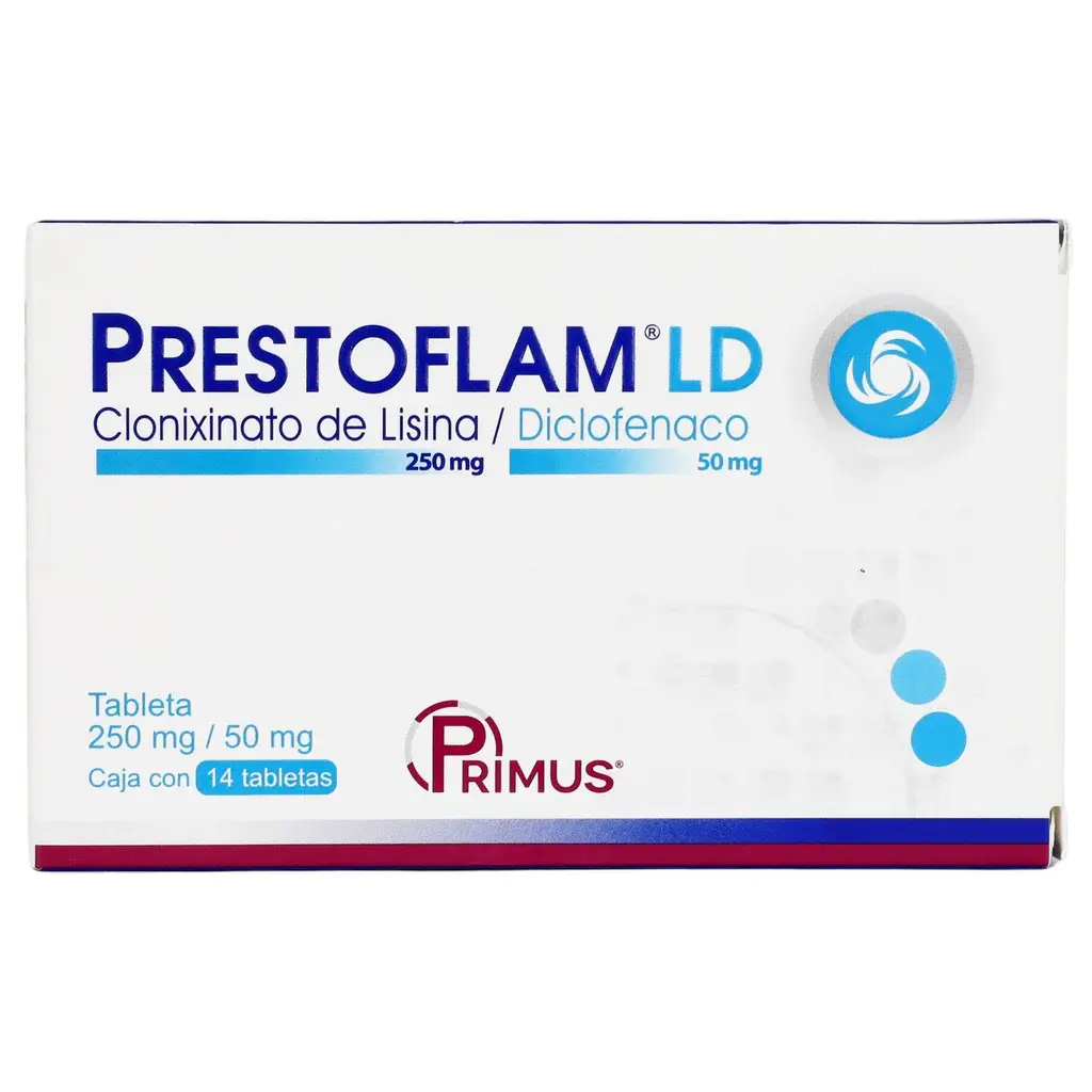 PRESTOFLAM LD 250/50MG TABLETAS CON 14