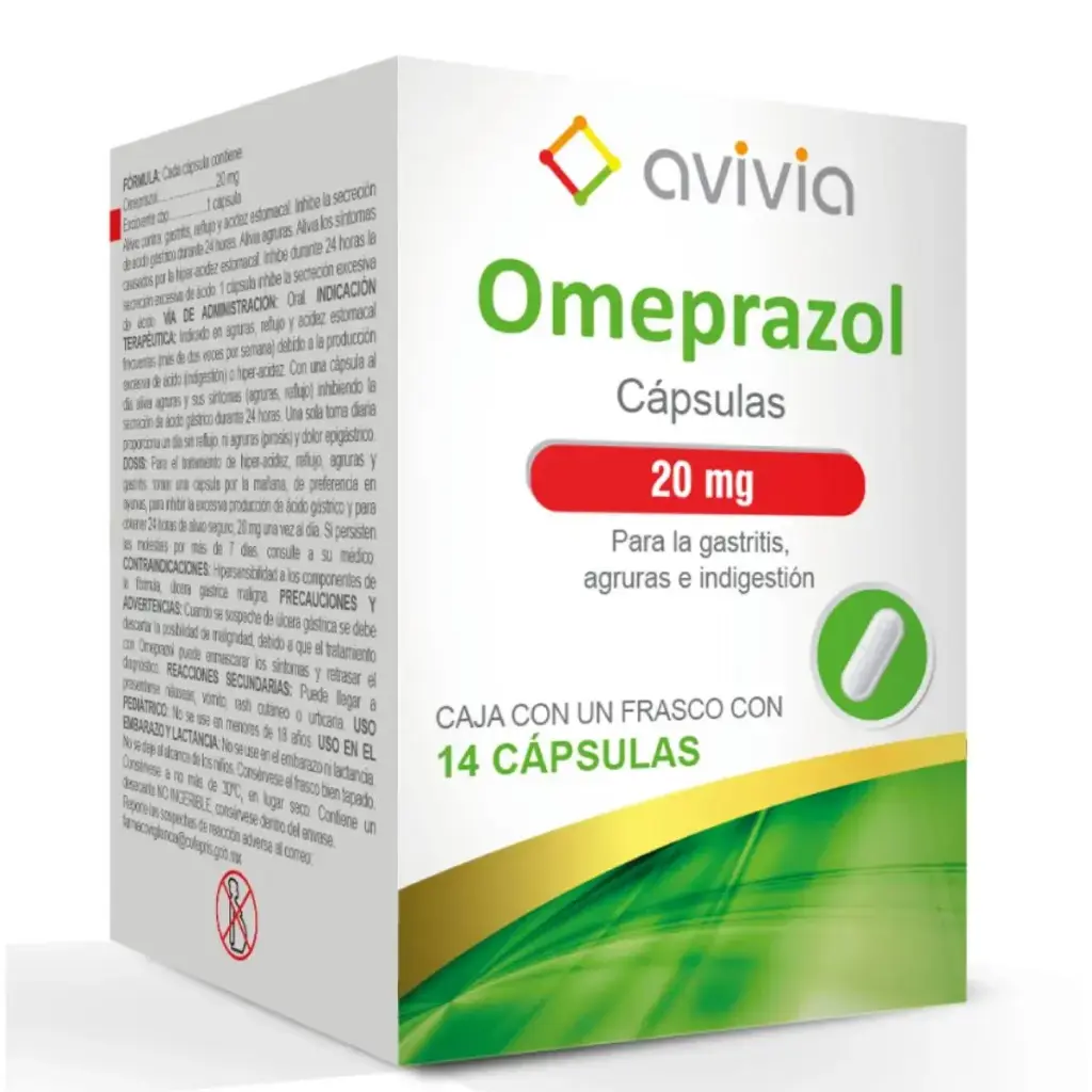 OMEPRAZOL AVIVIA 20MG CAPSULAS CON 14 (GI)