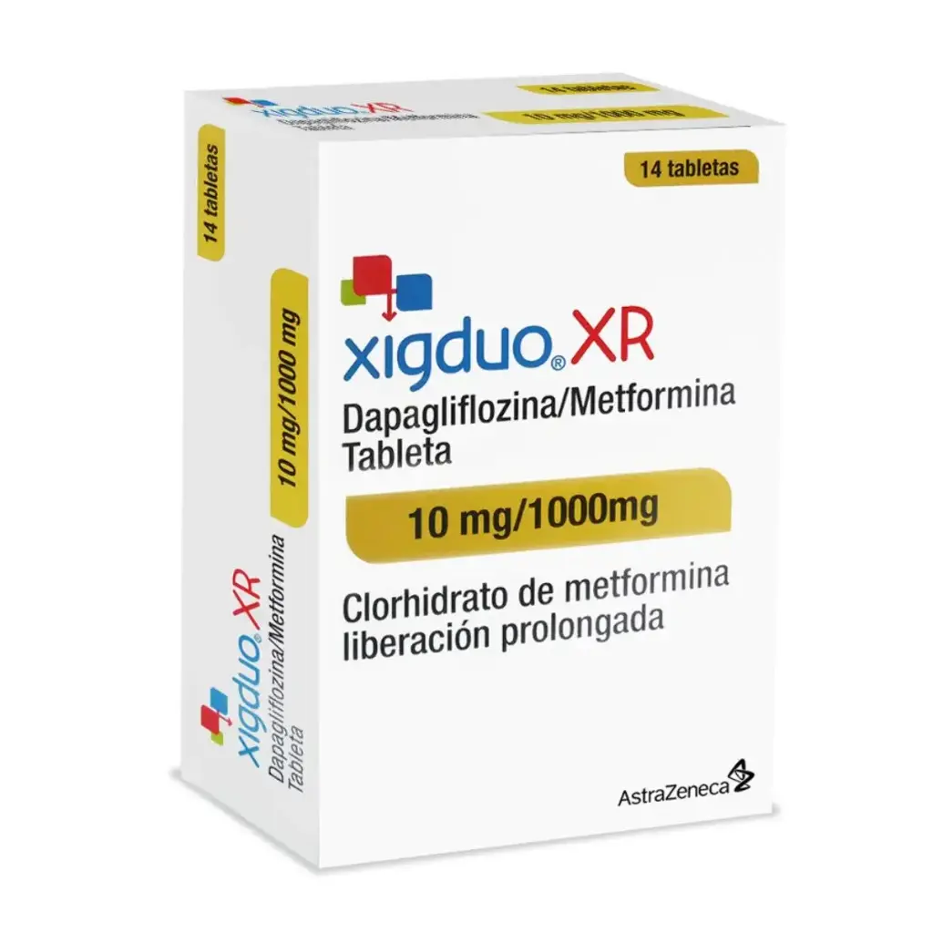 XIGDUO XR 10/1000MG TABLETAS CON 14