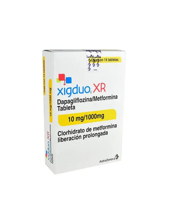 XIGDUO XR 10/1000MG TABLETAS CON 14