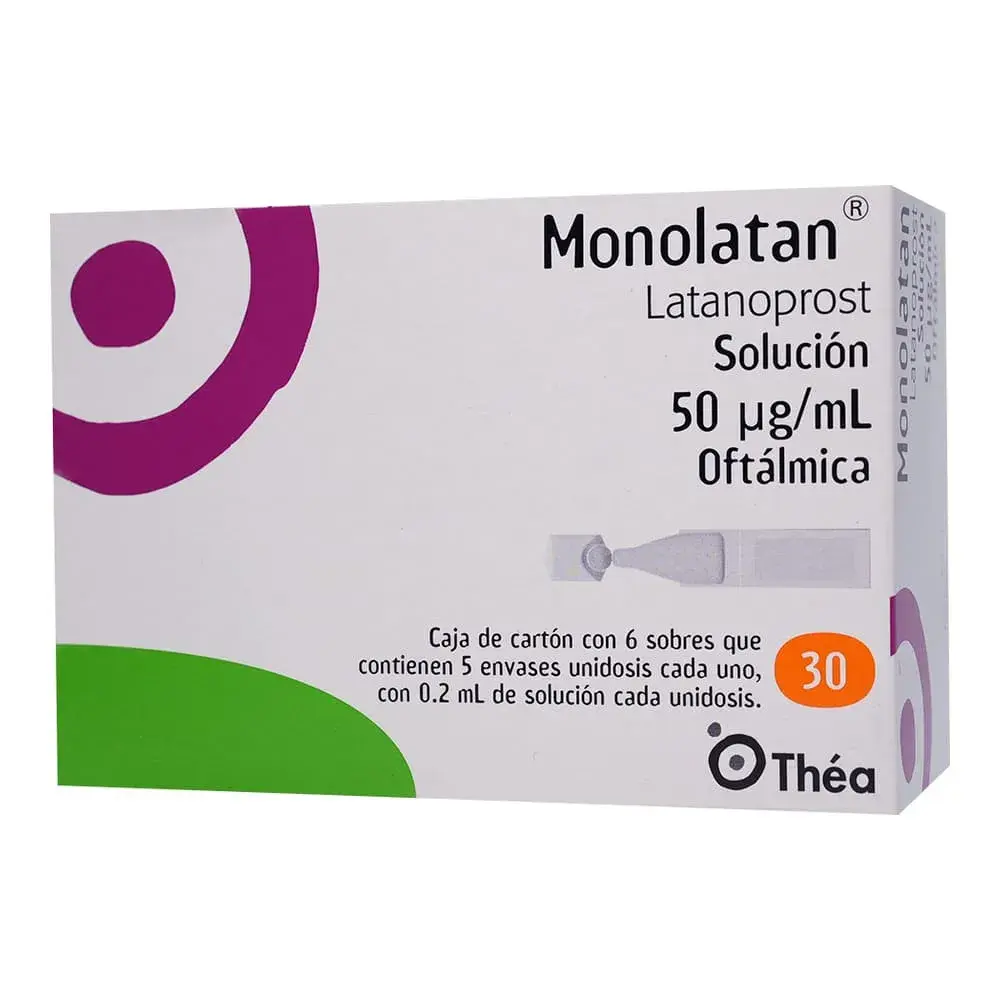 MONOLATAN 50MCG/ML SOLUCION CON 6 SOBRES 30 UNID
