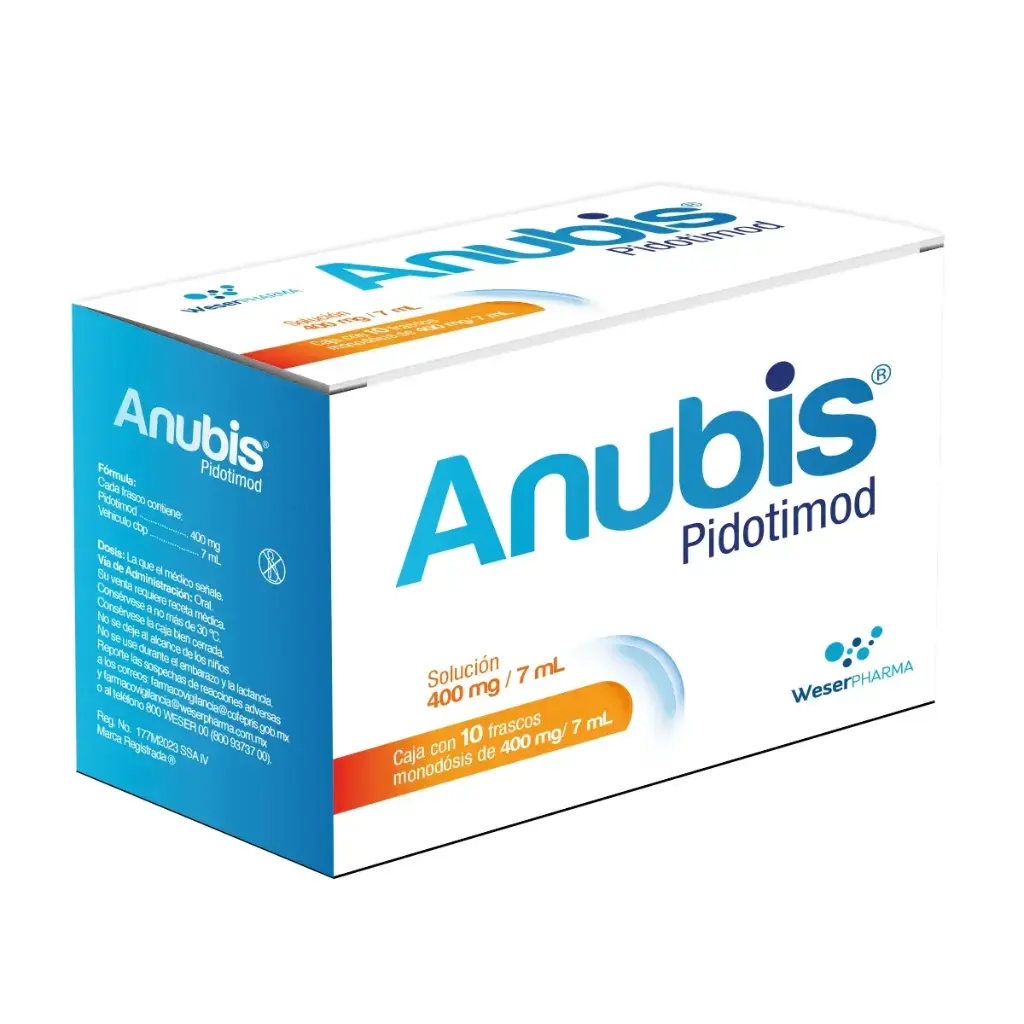 ANUBIS 400MG/7ML SOLUCION CON 10 FCOS