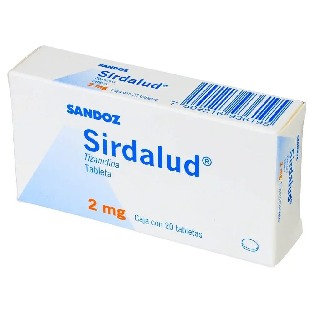 SIRDALUD 2MG COMPRIMIDOS CON 20
