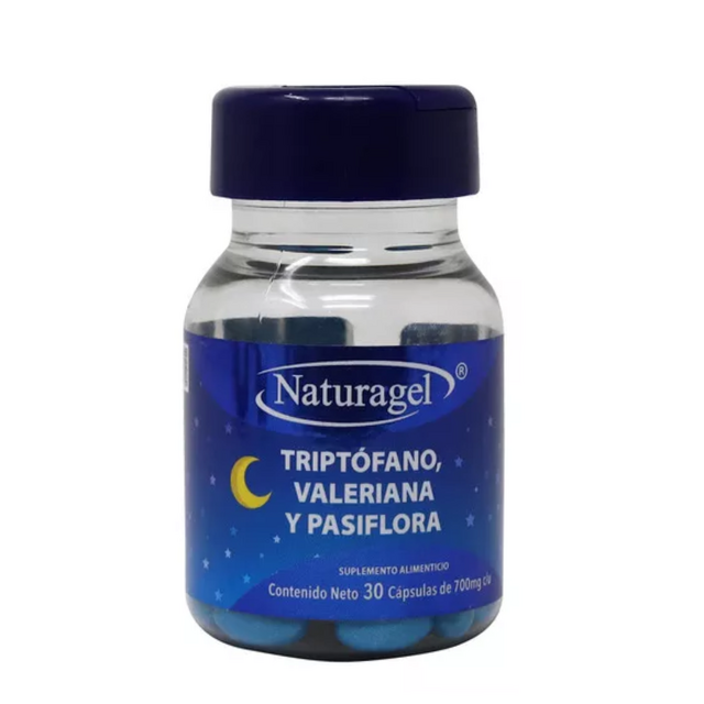 TRIPTÓFANO VALERIANA Y PASIFLORA NATURALGEL CAPSULAS CON 30