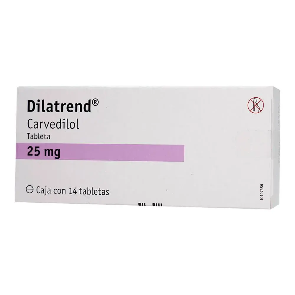 DILATREND 25MG TABLETAS CON 14