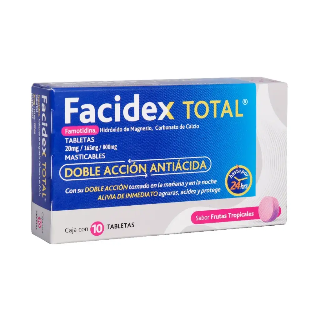 FACIDEX TOTAL TABLETAS MASTICABLES CON 10