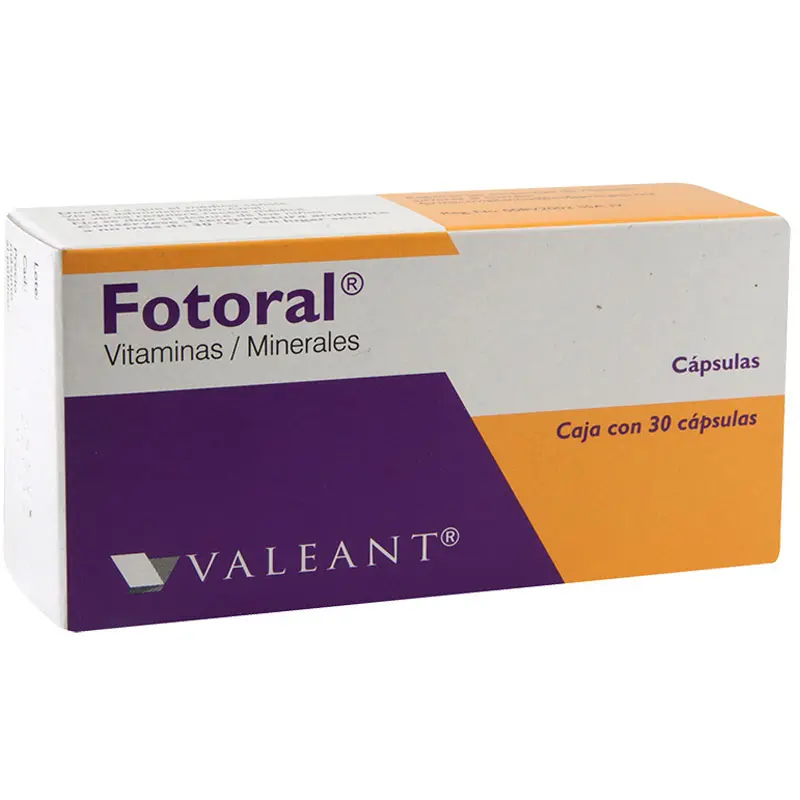 FOTORAL 250/7.5MG CAPSULAS CON 30