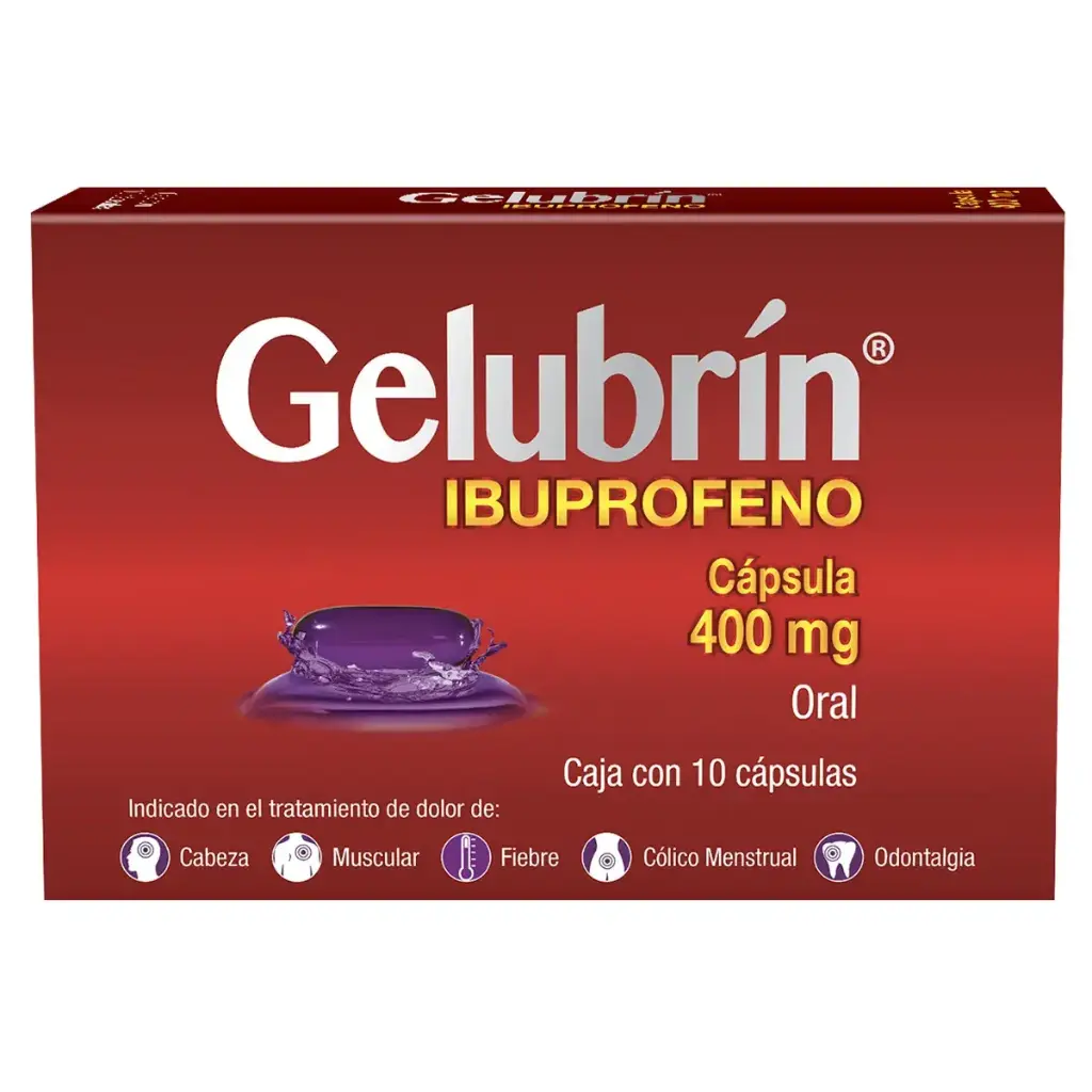 GELUBRIN 400MG CAPSULAS CON 10 (GI)