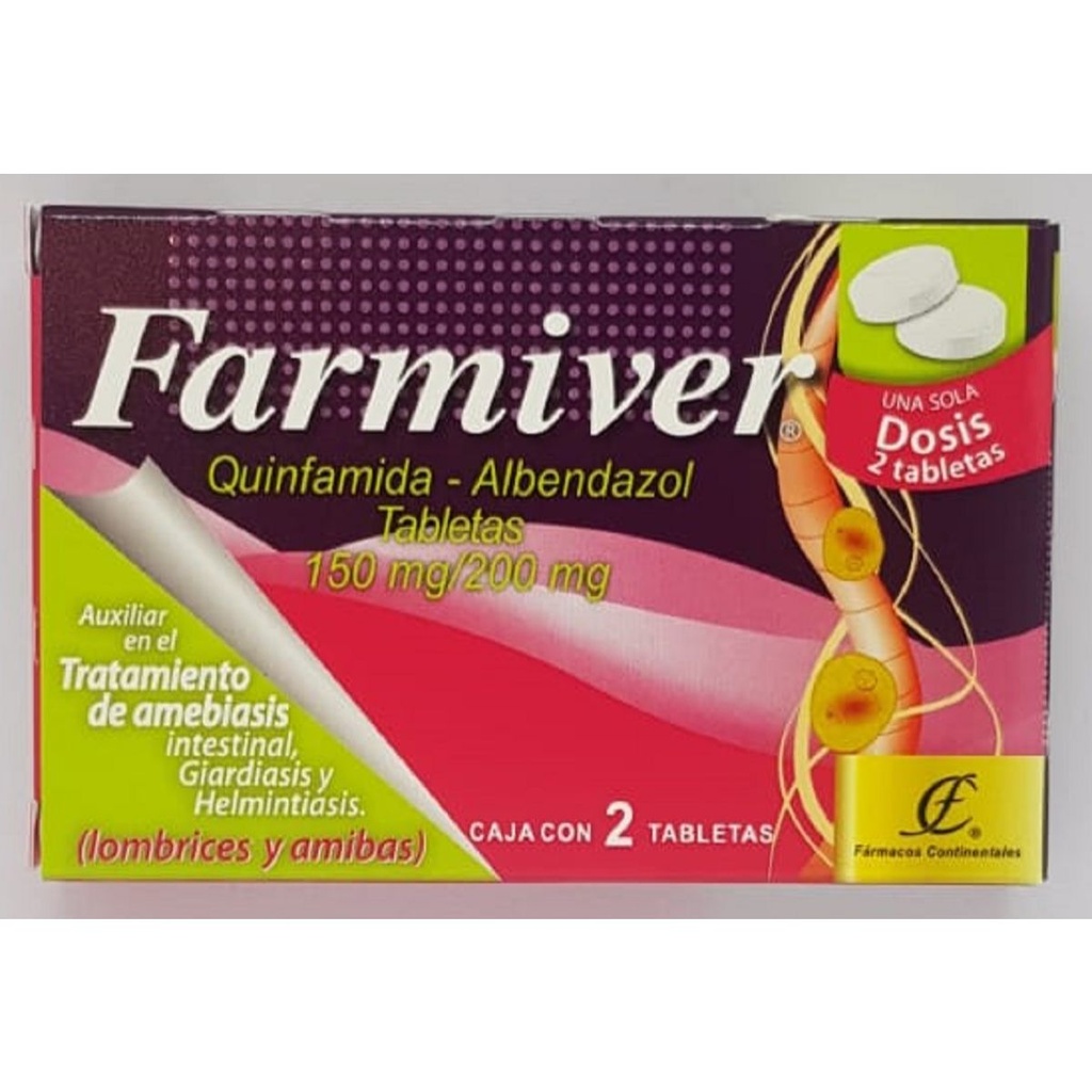 FARMIVER 150/200MG TABLETAS CON 2 (GI)