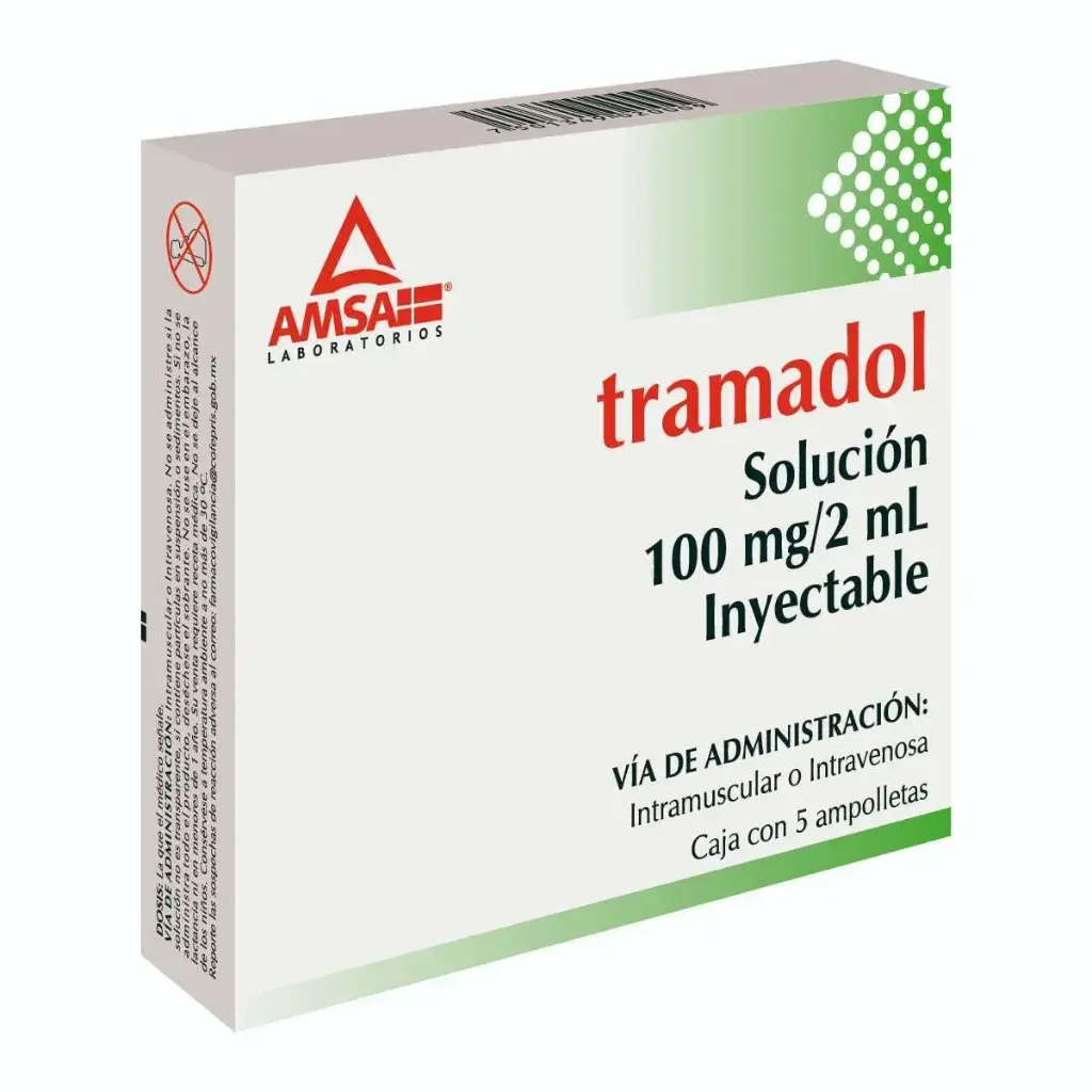 TRAMADOL AMSA 100MG/2ML INYECTABLE CON 5 (GI)