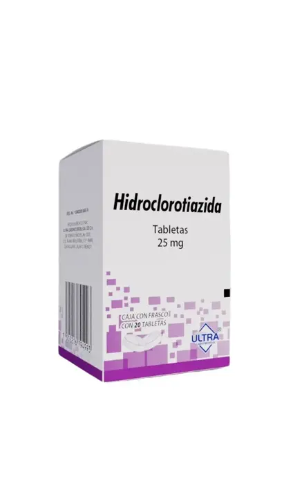 HIDROCLOROTIAZIDA ULTRA TABLETAS 25MG CON 20 (GI)