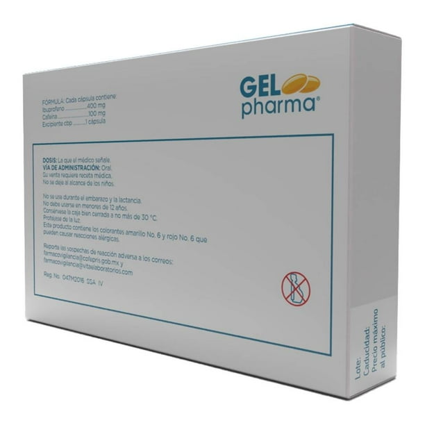 IBUPROFENO-CAFEINA GELPHARMA CAPSULAS CON 10 (GI)