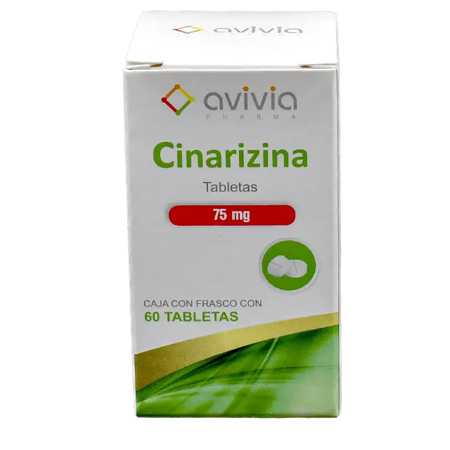 CINARIZINA 75MG AVIVIA TABLETAS CON 60 (GI)