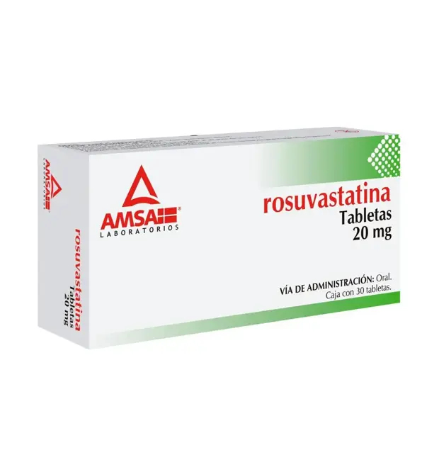 ROSUVASTATINA AMSA 20MG TABLETAS CON 30 (GI)