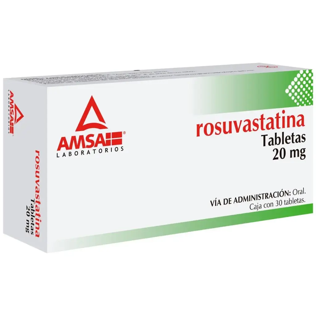ROSUVASTATINA AMSA 20MG TABLETAS CON 30 (GI)