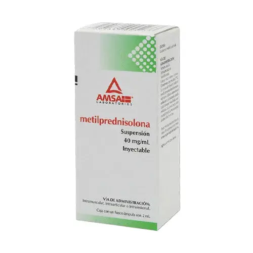 METILPREDNISOLONA AMSA 40MG/1ML INYECTABLE CON 1 (GI)