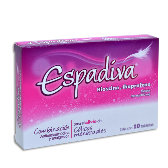 ESPADIVA 20/400MG TABLETAS CON 10 (GI)