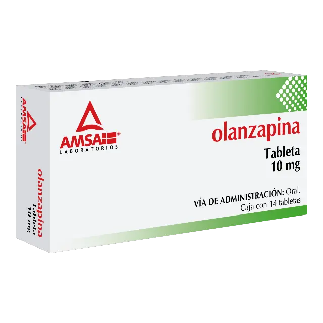 OLANZAPINA AMSA 10MG TABLETAS CON 14 (GI)