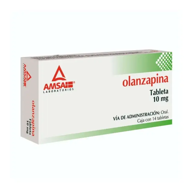 OLANZAPINA AMSA 10MG TABLETAS CON 14 (GI)