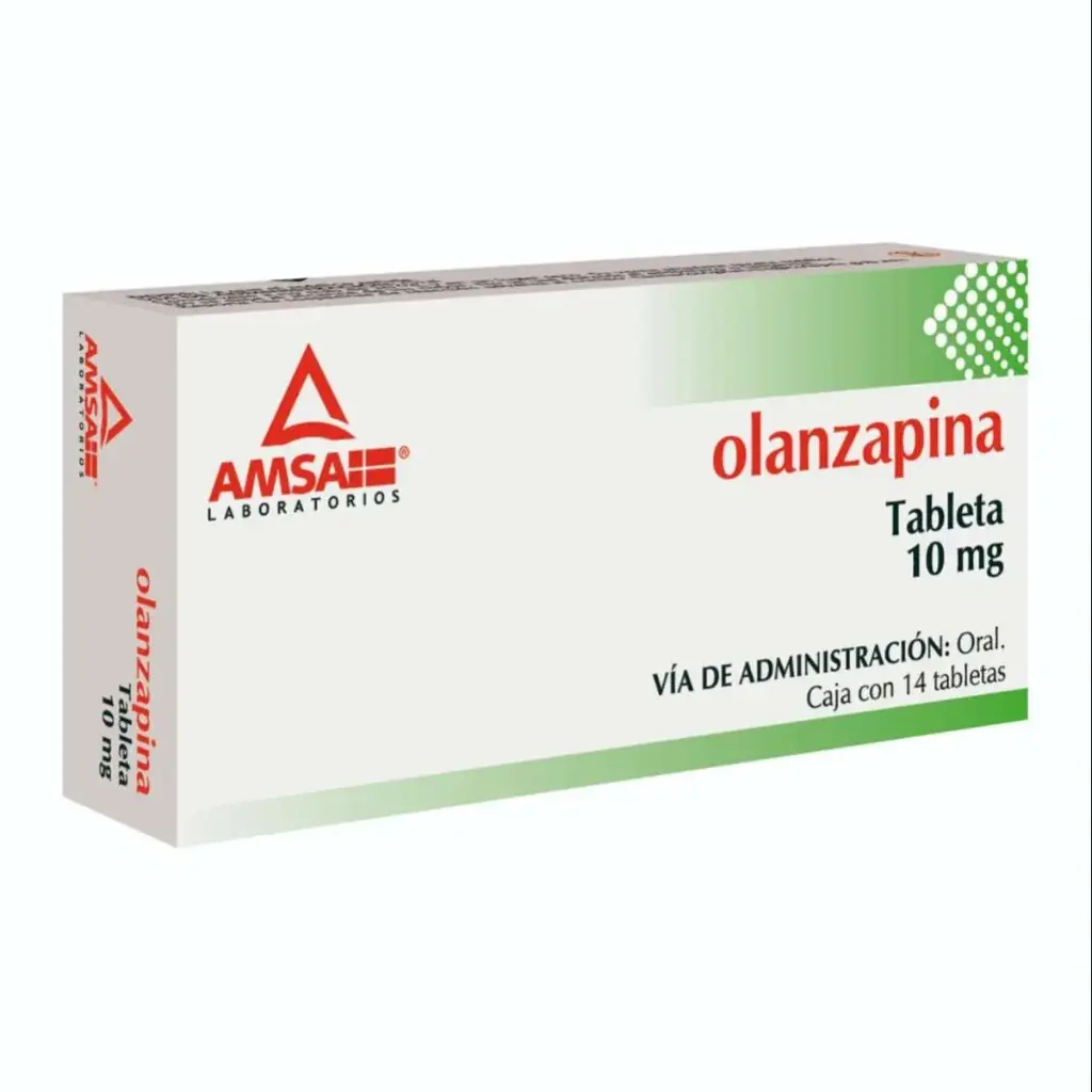 OLANZAPINA AMSA 10MG TABLETAS CON 14 (GI)