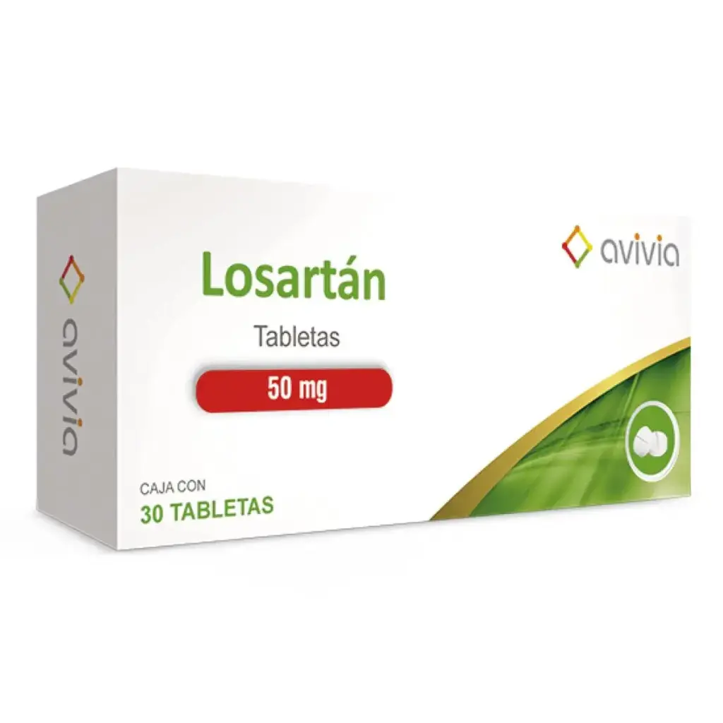 LOSARTAN AVIVIA 50MG TABLETAS CON 30 (GI)
