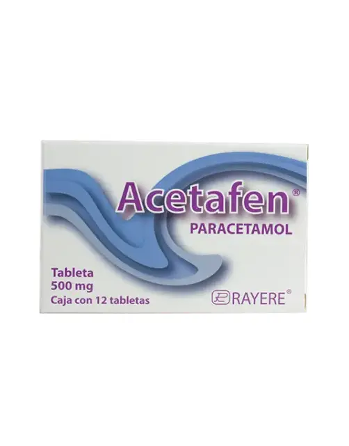 ACETAFEN 500MG TABLETAS CON 12 (GI)
