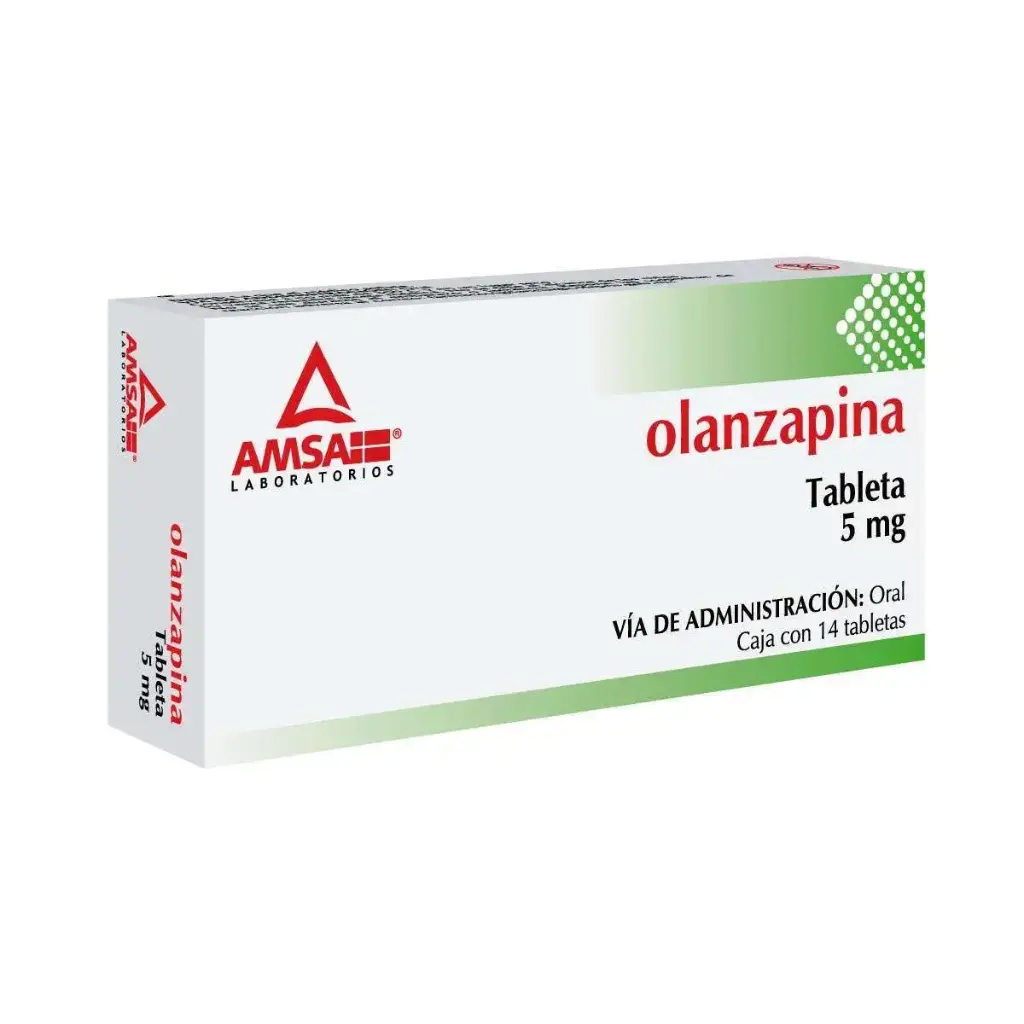 OLANZAPINA AMSA 5MG TABLETAS CON 14 (GI)