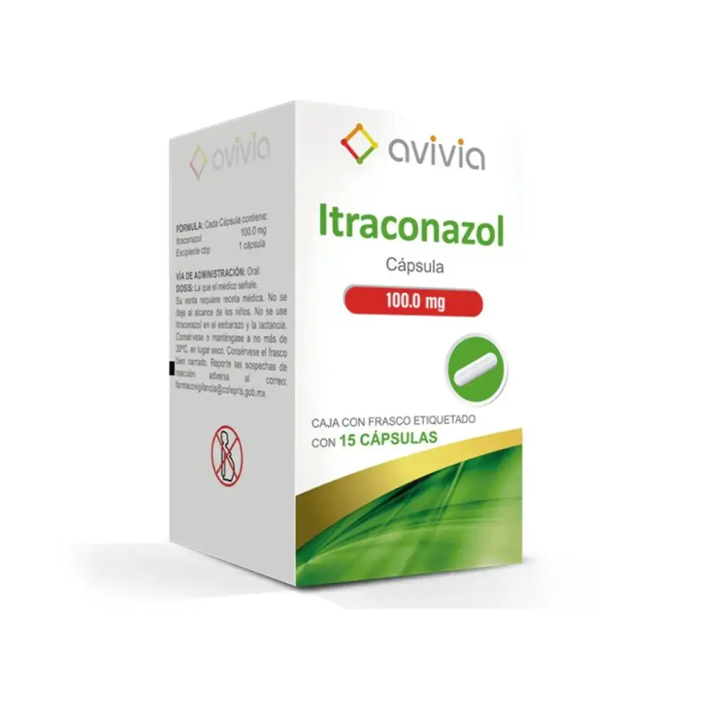 ITRACONAZOL AVIVIA 100MG CAPSULAS CON 15 (GI)