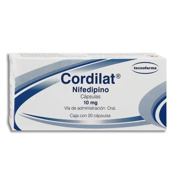 CORDILAT 10MG CAPSULAS CON 20 (GI)