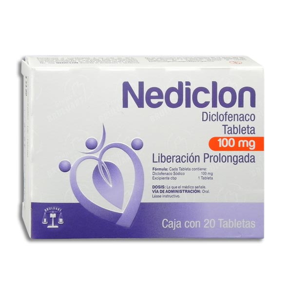 NEDICLON 100MG TABLETAS LP CON 20 (GI)