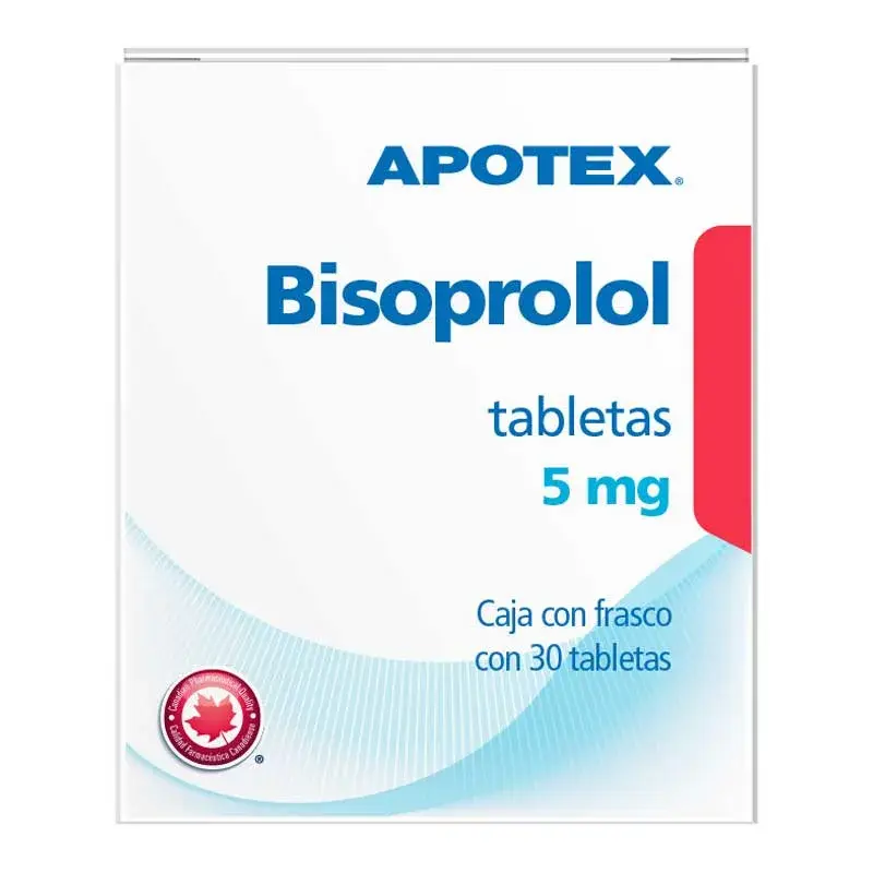 BISOPROLOL APOTEX 5MG TABLETAS CON 30 (GI)