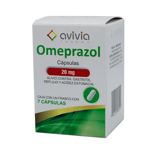 OMEPRAZOL AVIVIA 20MG CAPSULAS CON 7 (GI)
