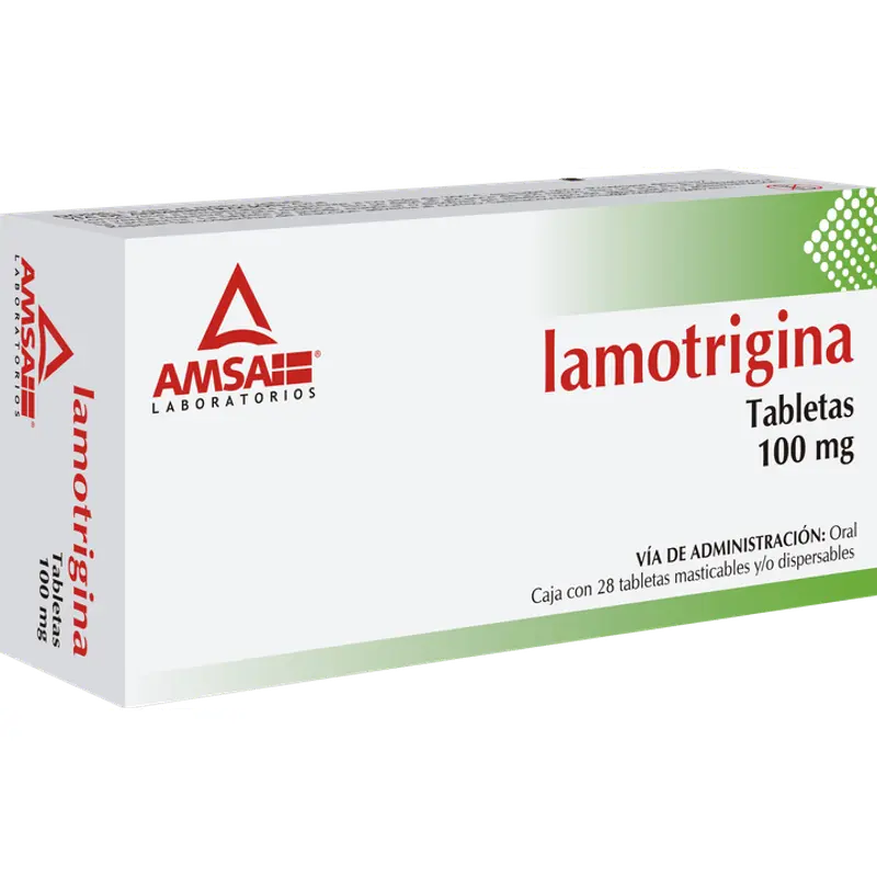 LAMOTRIGINA AMSA 100MG TABLETAS CON 28 (GI)