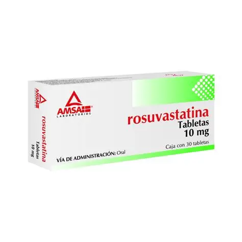 ROSUVASTATINA AMSA 10MG TABLETAS CON 30 (GI)
